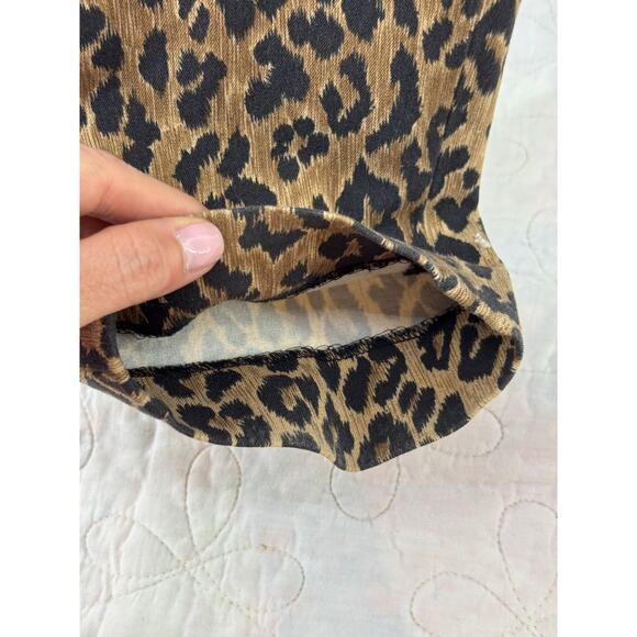 Carlisle leopard women’s 8 pleated tapered slacks - Picture 6 of 11